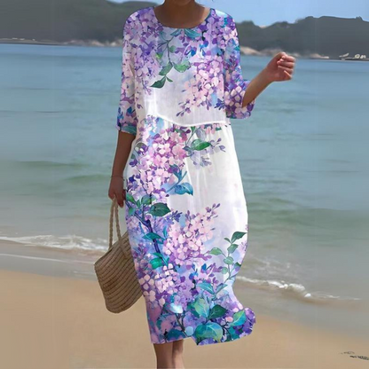 Alina – Robe Midi Fluide