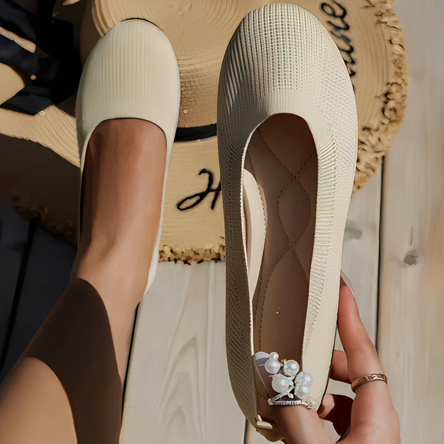 Karryle - Chaussures confortables à bout rond pour femmes