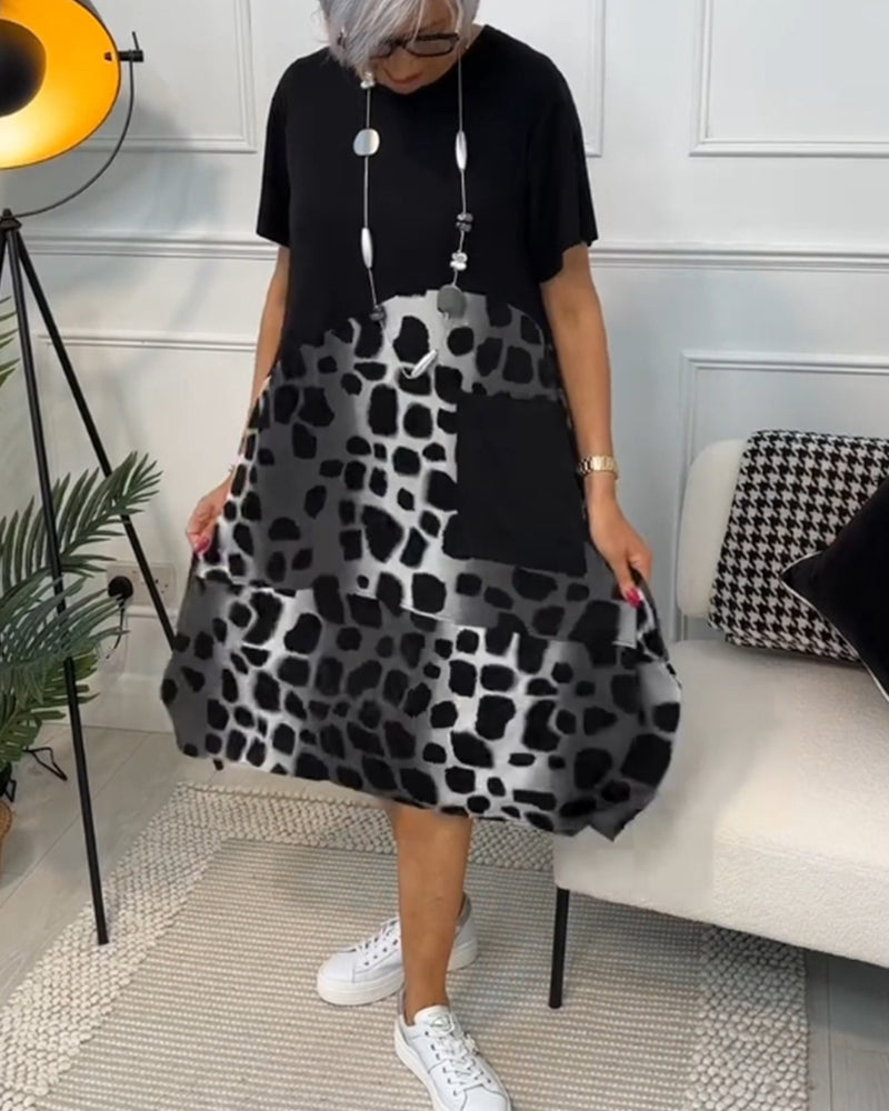 Olivia | Robe Casual Imprimée avec Poches