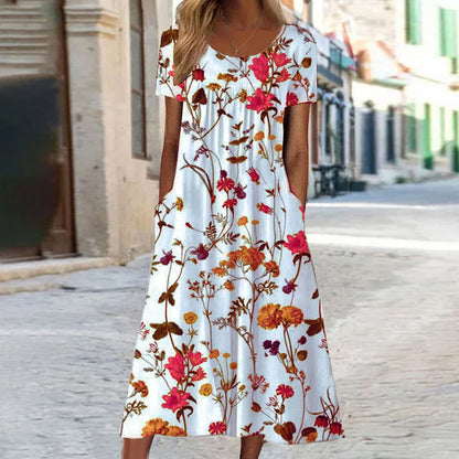 Riley | Robe d'Été Décontractée avec Poches