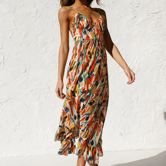 Clara - Robe Maxi Imprimée Élégante