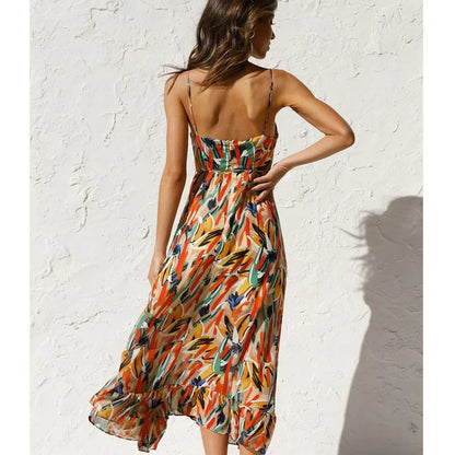 Clara - Robe Maxi Imprimée Élégante