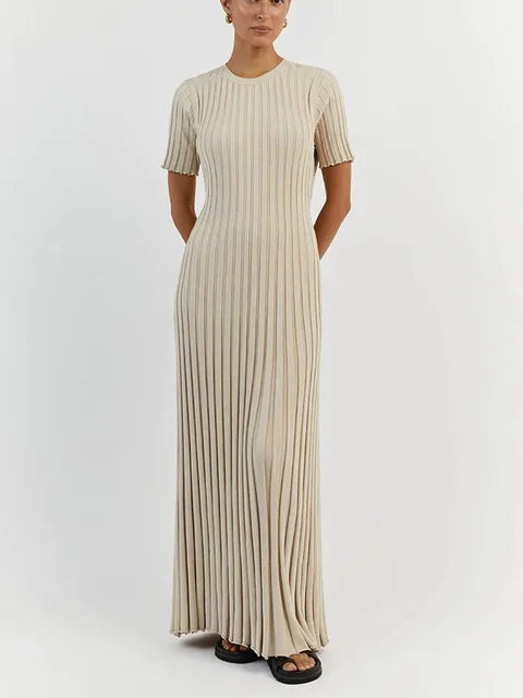 Maxi - Robe Maxi Longue en Tricot