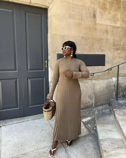 Maxi - Robe Maxi Longue en Tricot