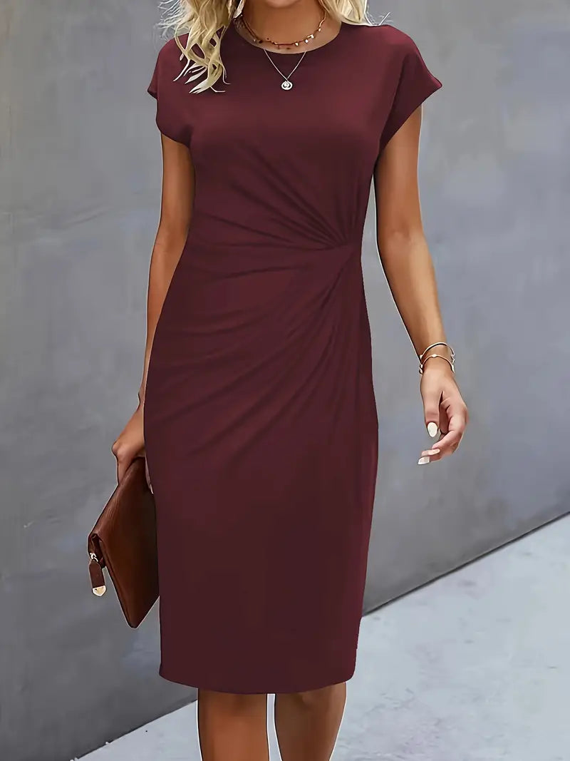 Reilly – Robe midi avec nœud décoratif à l'avant