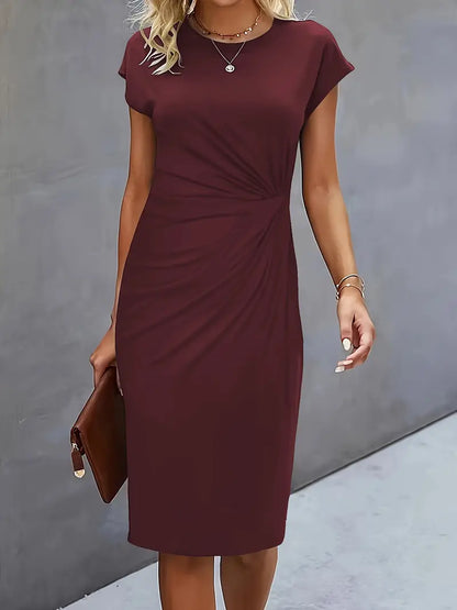 Reilly – Robe midi avec nœud décoratif à l'avant