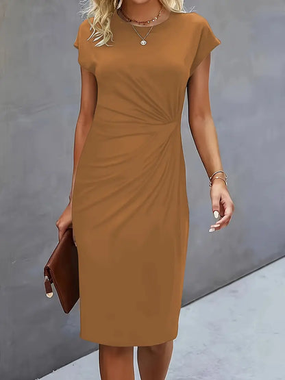 Reilly – Robe midi avec nœud décoratif à l'avant