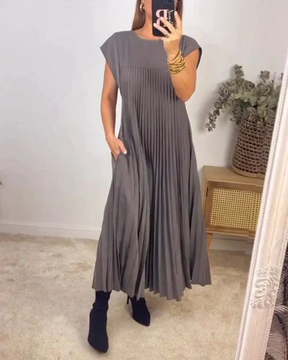 Tascha™ - Robe Sans Manches avec Plis