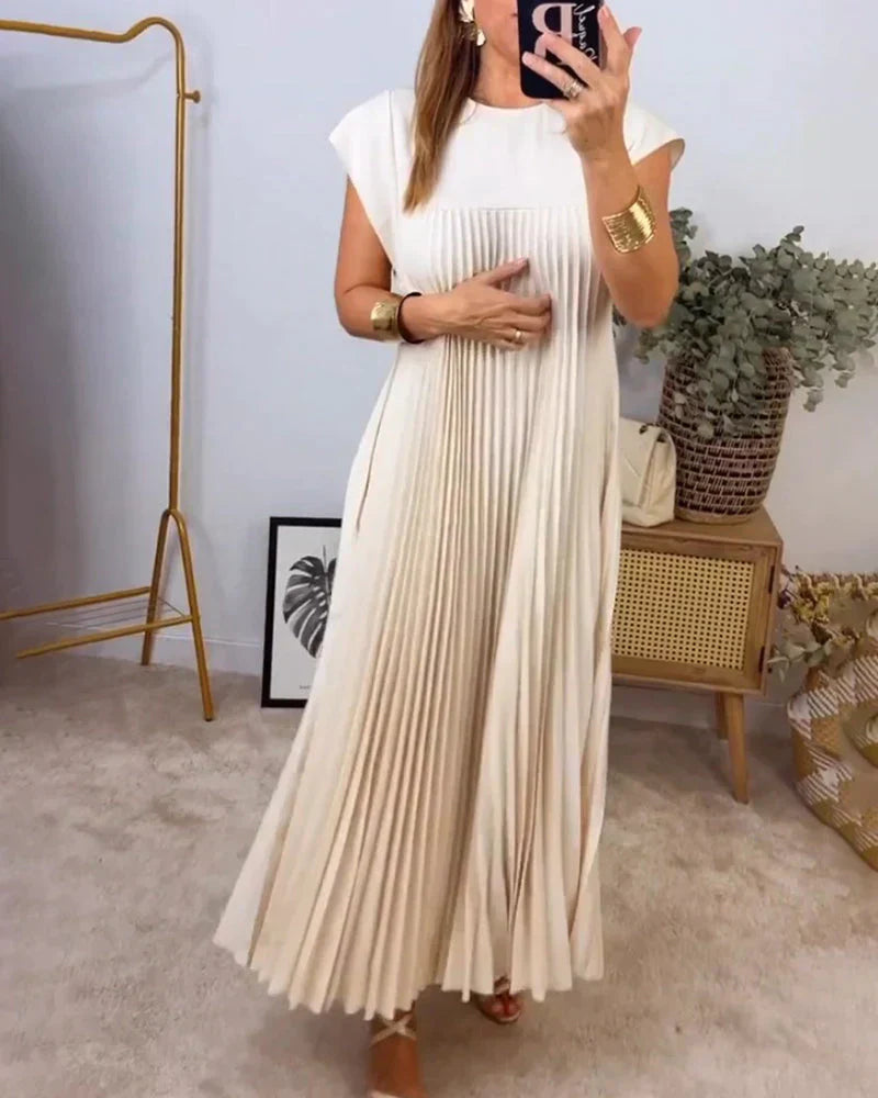Tascha™ - Robe Sans Manches avec Plis