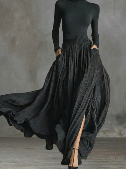 Raquel | Robe maxi taille haute