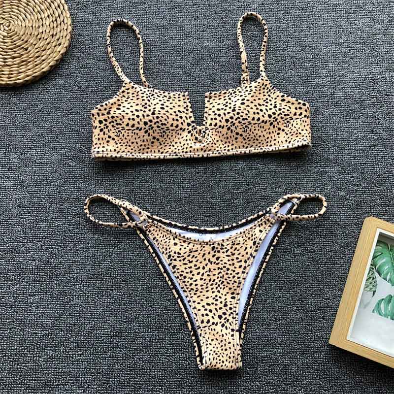 AquaLivv - Bikini brésilien à col en V