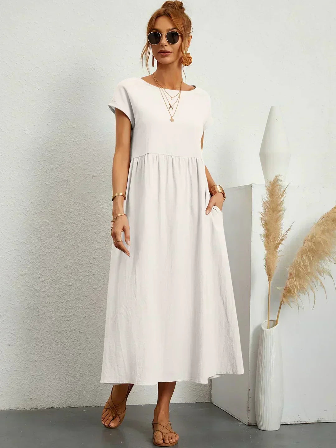 Clémence | Robe d'été Chic pour femme | Midi