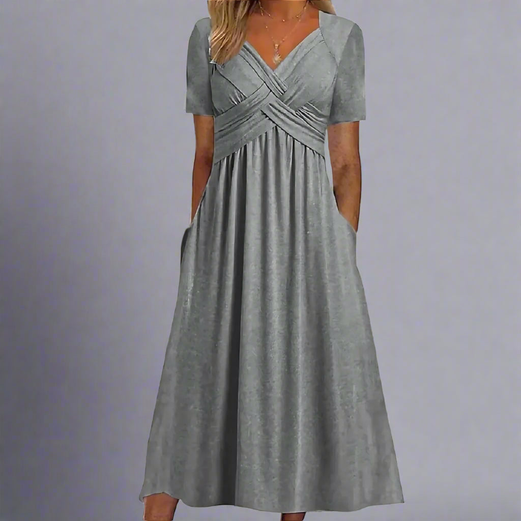 Elsbeth | Robe Midi Ajustée pour Occasions Élégantes