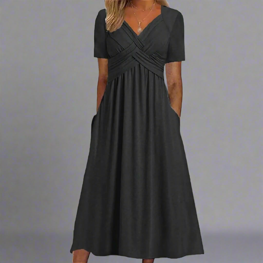 Elsbeth | Robe Midi Ajustée pour Occasions Élégantes