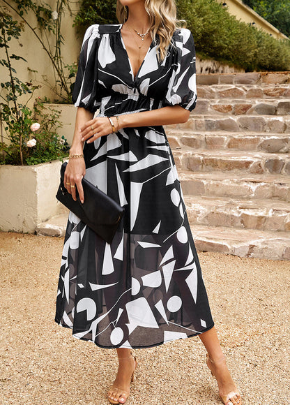Flore - Robe Élégante avec Motif Floral