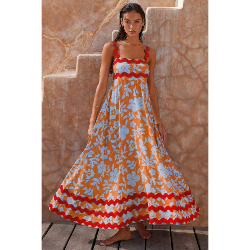 Jovie - Robe Décontractée Sans Manches avec Imprimé Floral