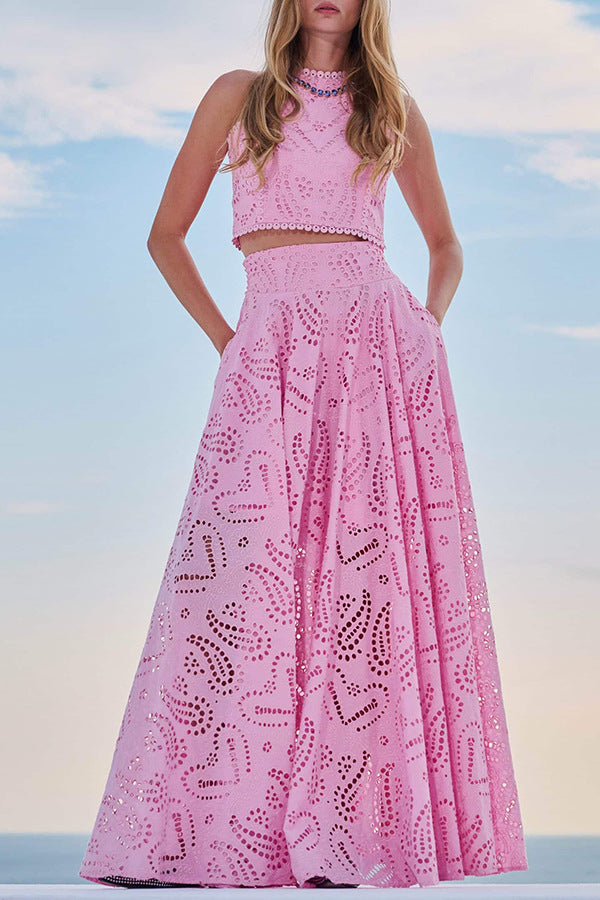 Linda | Robe à Oeillets Flowy pour Femmes