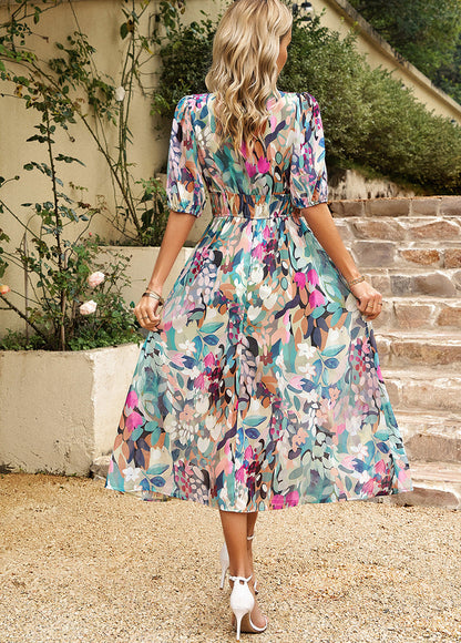 Flore - Robe Élégante avec Motif Floral