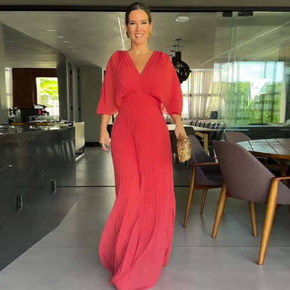 Sassa - Robe Maxi à Décolleté en V