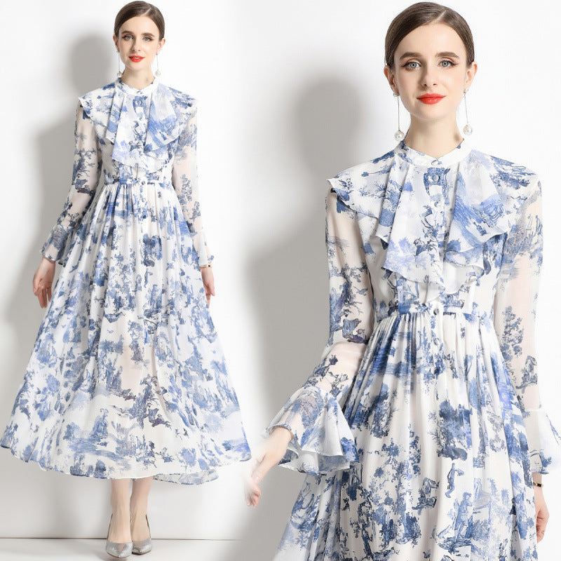 Gabby | Robe Élégante avec Imprimé à L'Encre