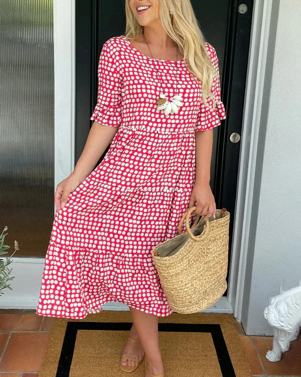 Blythea – Robe Midi Évasée Décontractée