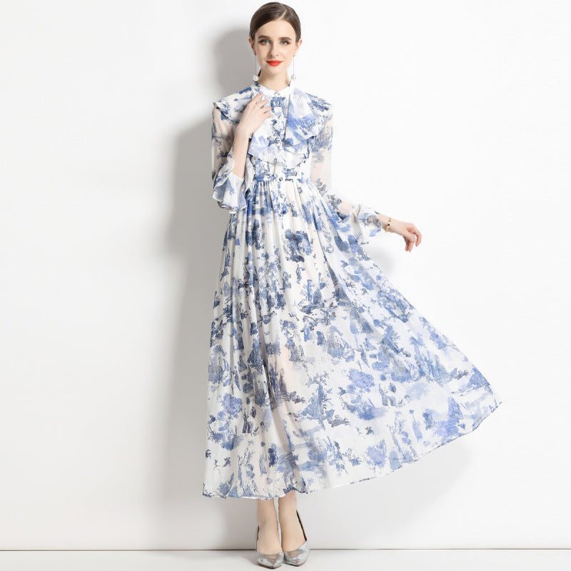 Gabby | Robe Élégante avec Imprimé à L'Encre