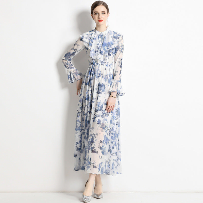 Gabby | Robe Élégante avec Imprimé à L'Encre