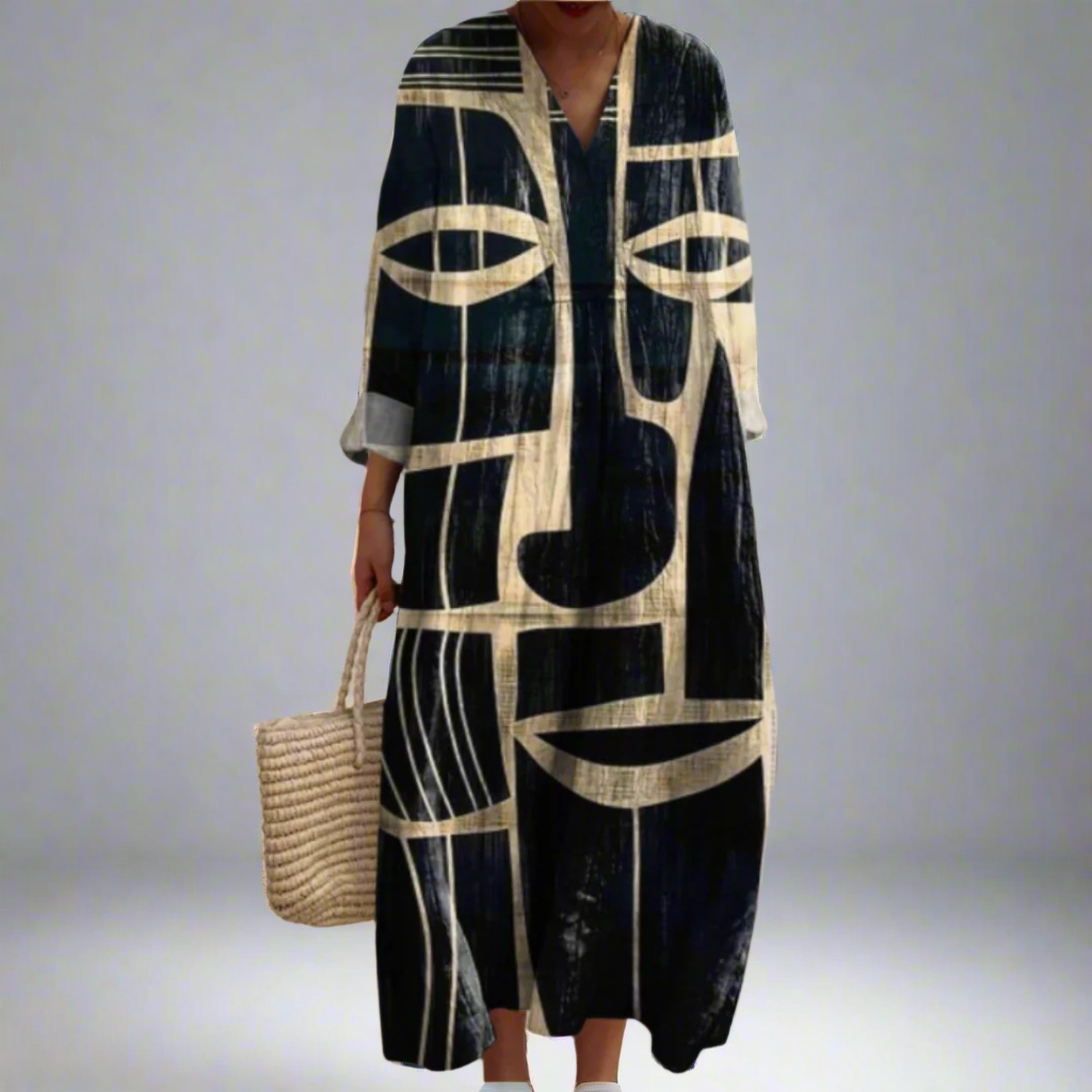 Julianna™ | Robe Géométrique Élégante