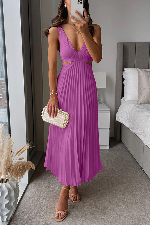 EVA™ | Robe Maxi Sans Manches avec Taille Élégante