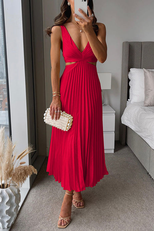 EVA™ | Robe Maxi Sans Manches avec Taille Élégante
