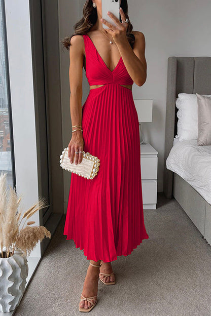 EVA™ | Robe Maxi Sans Manches avec Taille Élégante