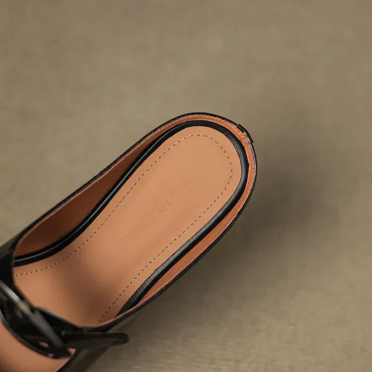 Wilda – Mules in Pelle Naturale