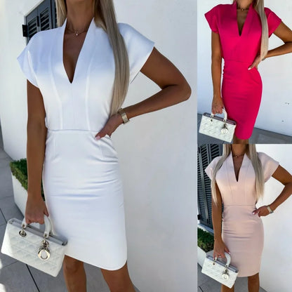 Sam | Robe Slim avec Décolleté en V