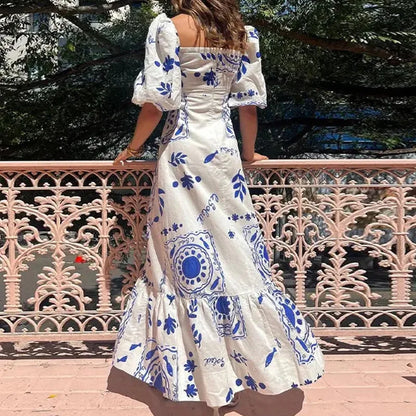 Robe Maxi Plissée Elara