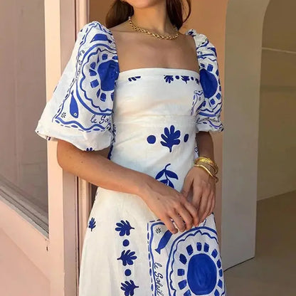 Robe Maxi Plissée Elara