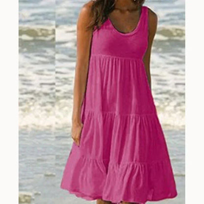 Layla™ - Robe Mini Sans Manches Boho