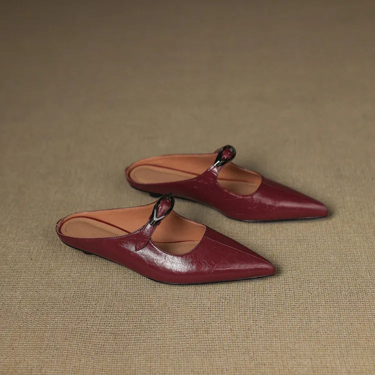 Wilda – Mules in Pelle Naturale