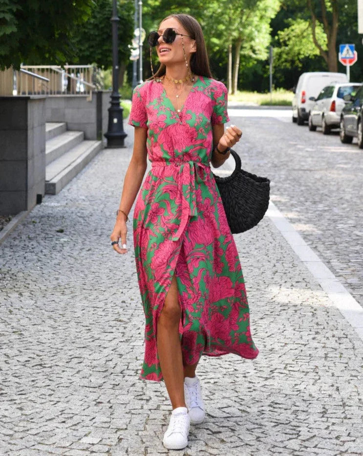 Linda - Robe Florale d'Été