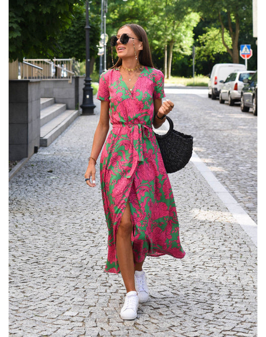 Nadia | Robe Élégante avec Imprimé