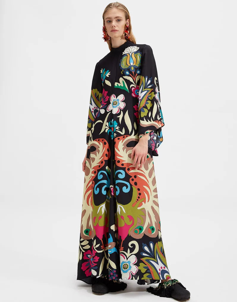 Robe Maxi Florale Sculpted Elegance™