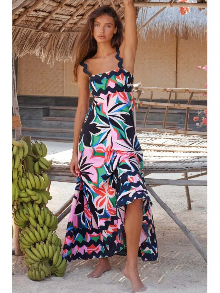 Solana | Robe Maxi Fleurie Élégante