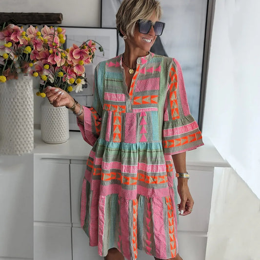 Kiki | Élégant Robe Midi de Printemps (Presque épuisé)