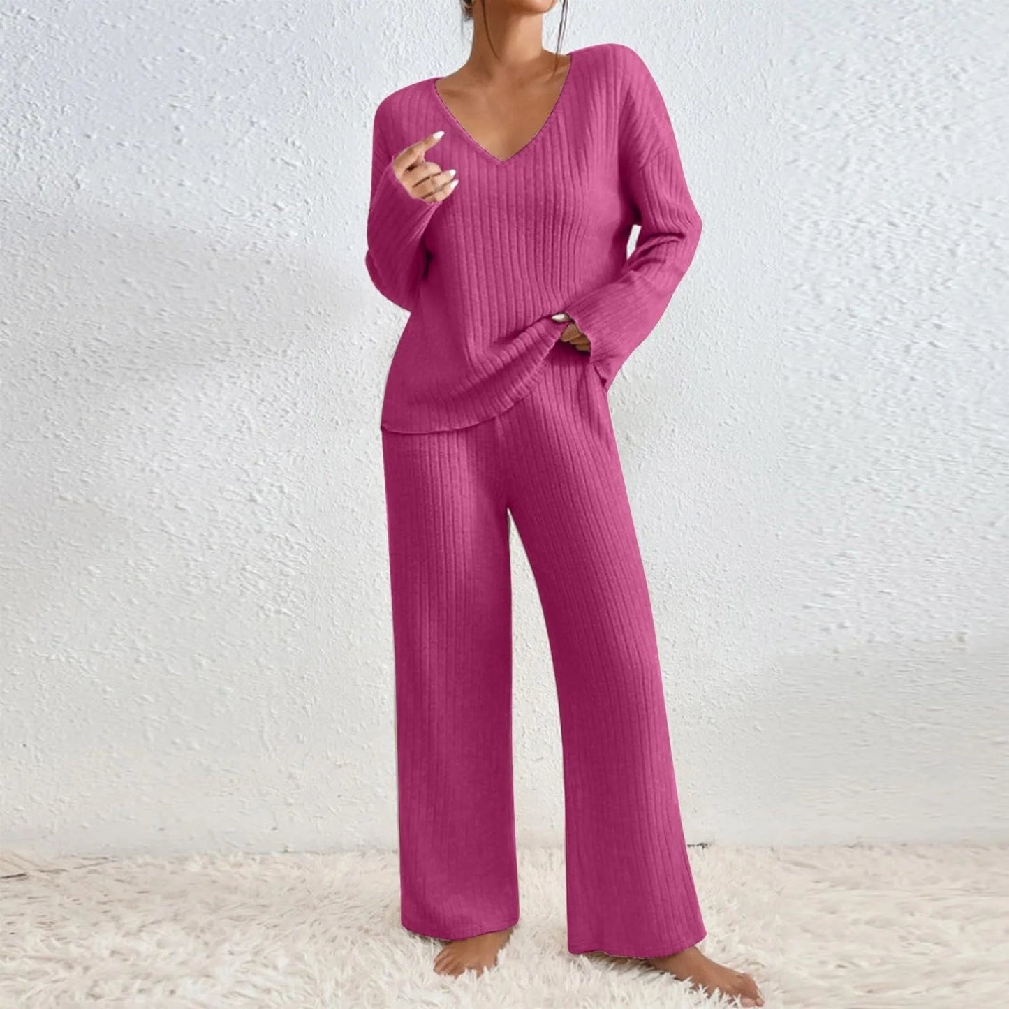 SABINA – Ensemble de Lounge Confortable avec Jambes Amples
