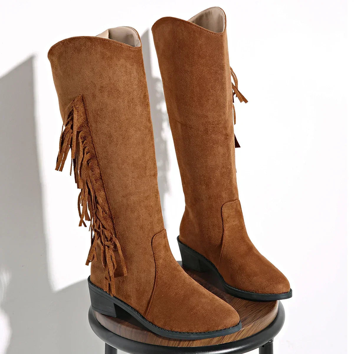 Bottes de Rue en Cuir Raffiné