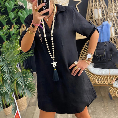 Ankica - Robe en Lin Confortable
