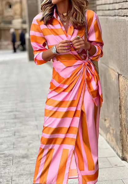 Aurora – Robe Fluide de Radiance Vibrante