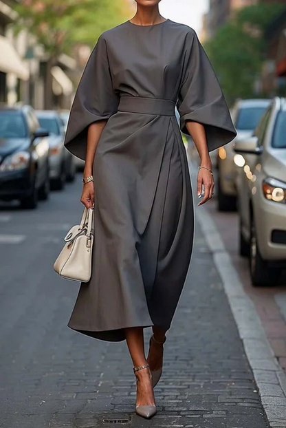 Clare - Robe maxi élégante avec ceinture