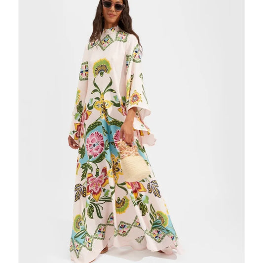 Robe Maxi Florale Sculpted Elegance™