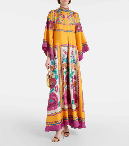 Robe Maxi Florale Sculpted Elegance™