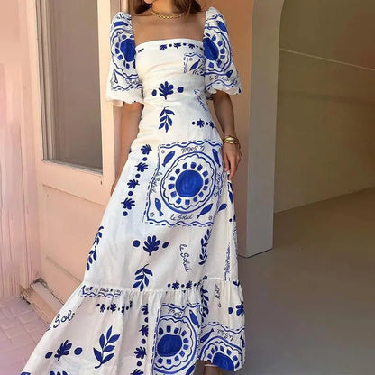 Robe Maxi Plissée Elara